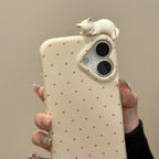 Cute Polka-dot Cat iPhone Case - Viexta