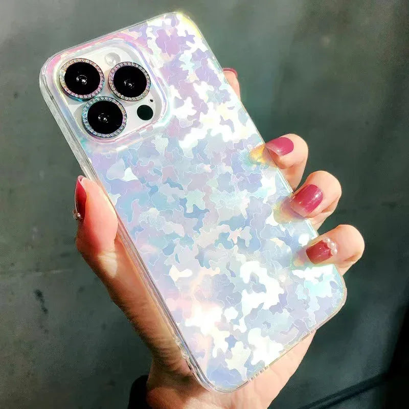 Laser Gradient Aurora Frosted iPhone Case - Viexta