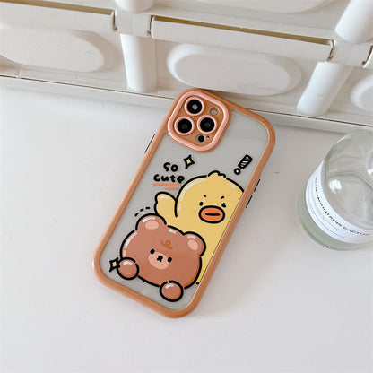 Summer Bear Duck Anti-fall iPhone Case