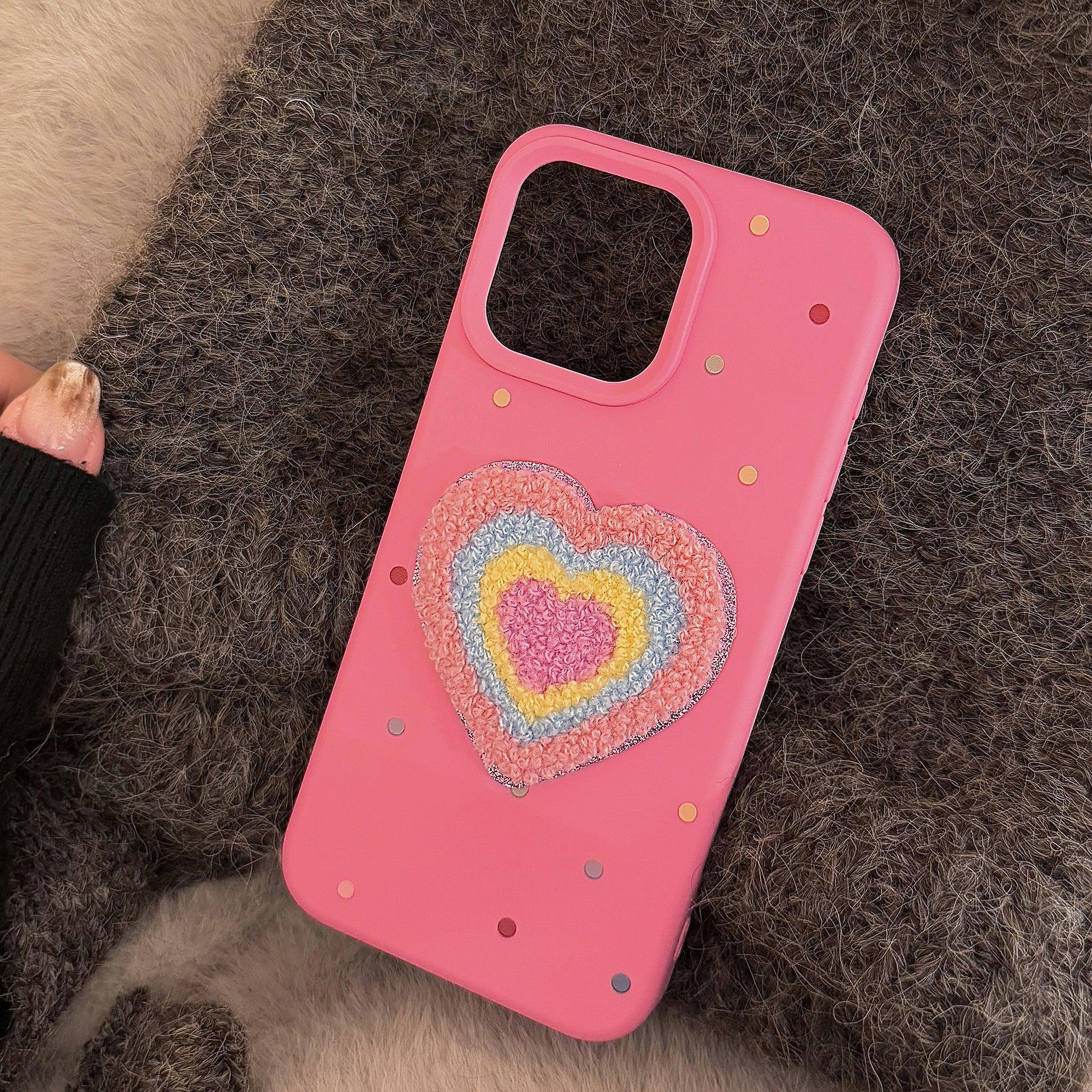 Colorful Heart Bracelet Soft Silicone iPhone Case - Viexta
