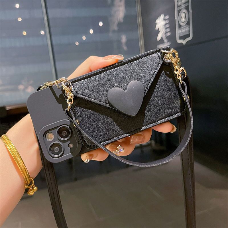 Milk Brown Love Coin Purse iPhone Case