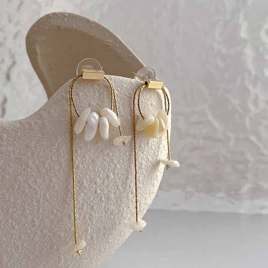 Natural Stone Pull-out Earring