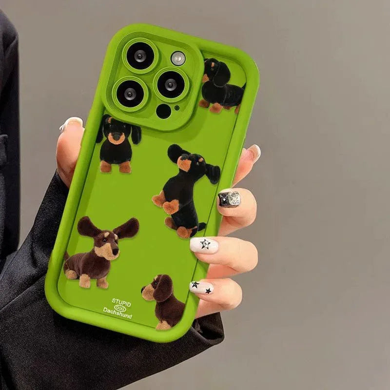 Cream Sausage Dog iPhone Case - Viexta