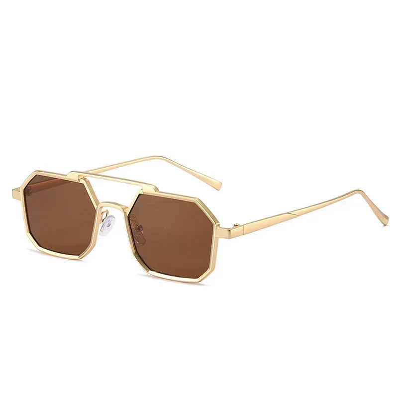 Top Bar Geometric Frame Fashion Glasses - Viexta