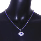 Blue Eyes Exaggerated Pendant Necklace - Viexta