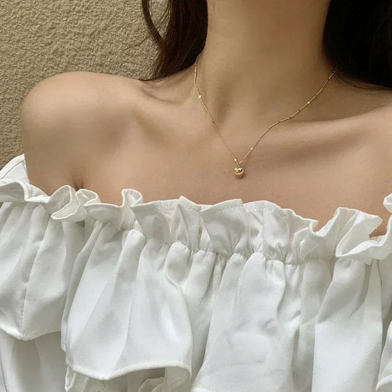 Collarbone Heart Necklace - Viexta