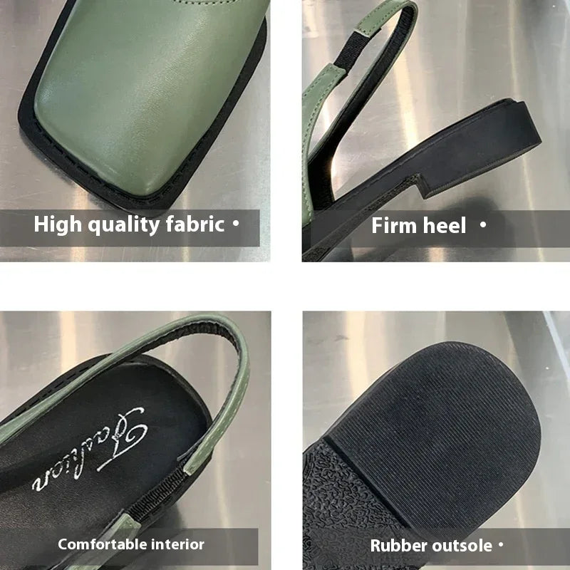 Retro Closed Toe Sandals - Viexta
