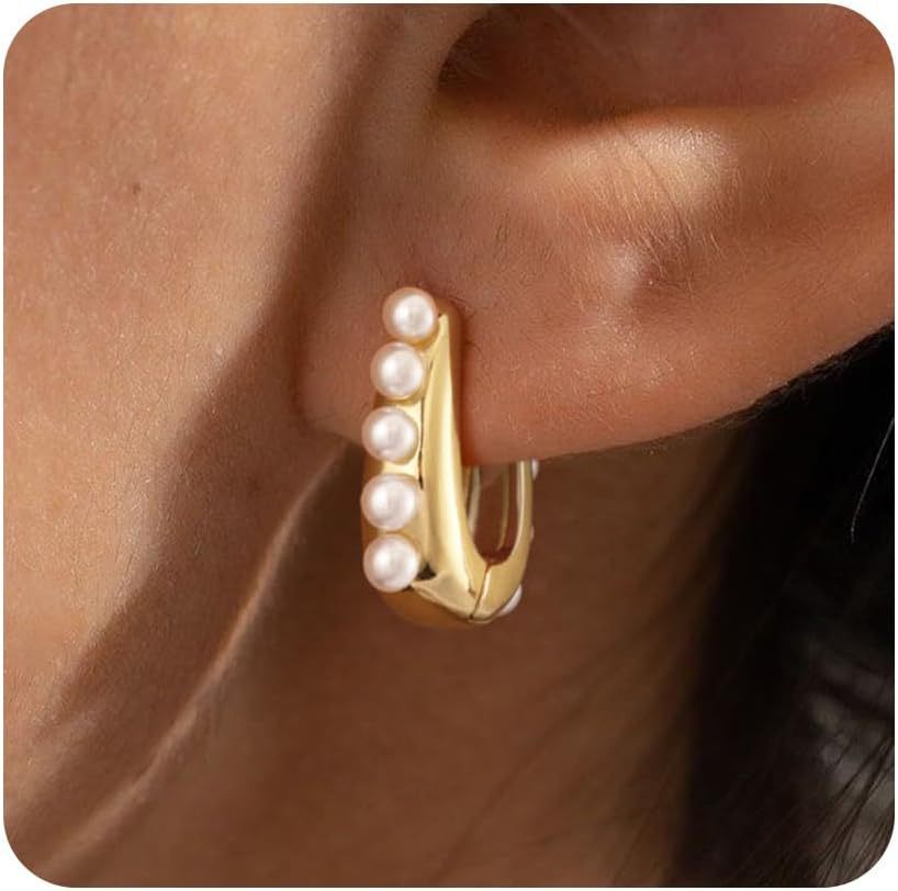 18k Women's Pearl Earrings