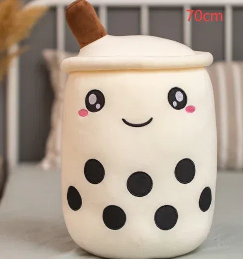 Fruit Drink Plush Stuffed Strawberry Boba Tea Cup Toy - Viexta
