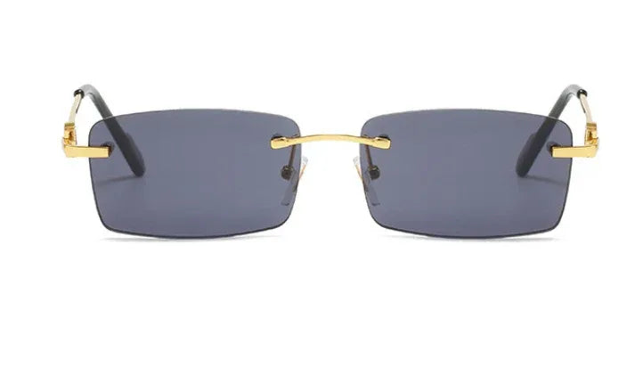 Rimless Square Plate Sunglasses - Viexta
