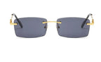 Rimless Square Plate Sunglasses - Viexta