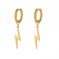 Wild Stainless Steel Lightning Earrings - Viexta