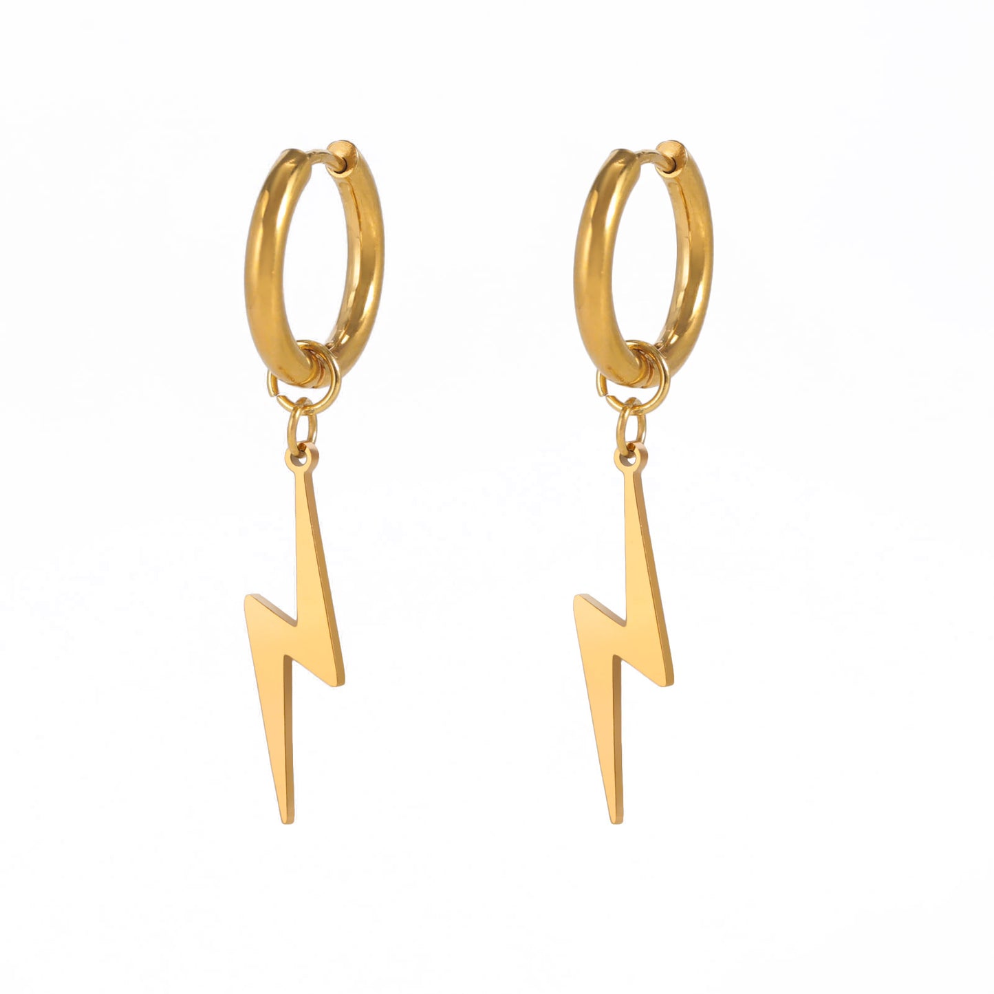 Wild Stainless Steel Lightning Earrings