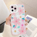 Flower All-inclusive Silicone Transparent iPhone Case - Viexta