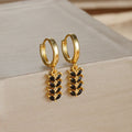 wheat-leaf-shaped-earring-zircon - Viexta