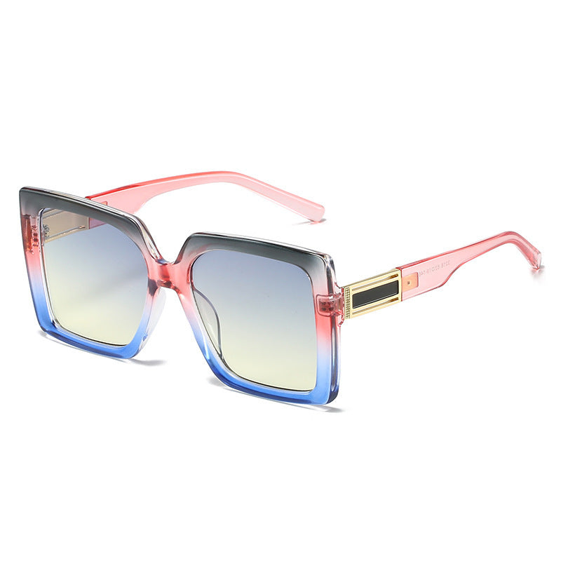 Square-shaped Gradient Oversized Sunglasses