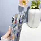 Gold-stamped Floral iPhone Case With Double-sided Lamination - Viexta