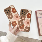 Retro Small Flower Silicone Soft iPhone Case