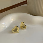 Three-dimensional Heart-shaped Earrings - Viexta