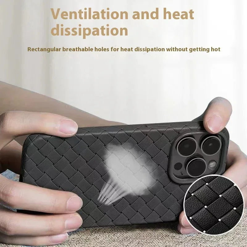Woven Pattern Heat Dissipation resistant Protective Cover for IPhone - Viexta
