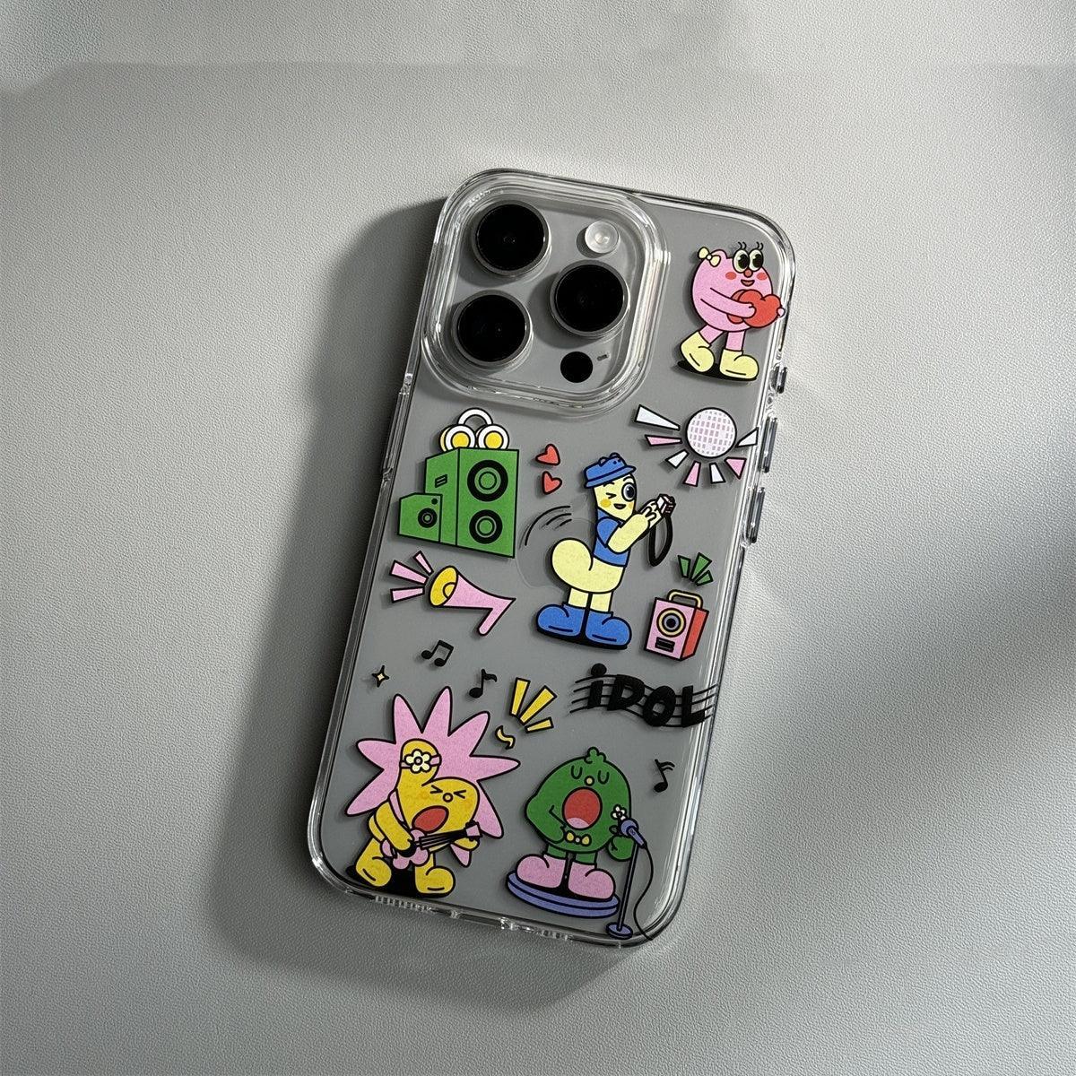 Cartoon Transparent iPhone Case - Viexta
