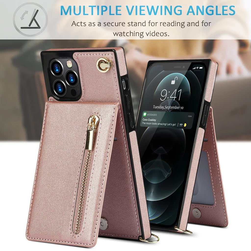 Crossbody XR Zipper iPhone Cover - Viexta