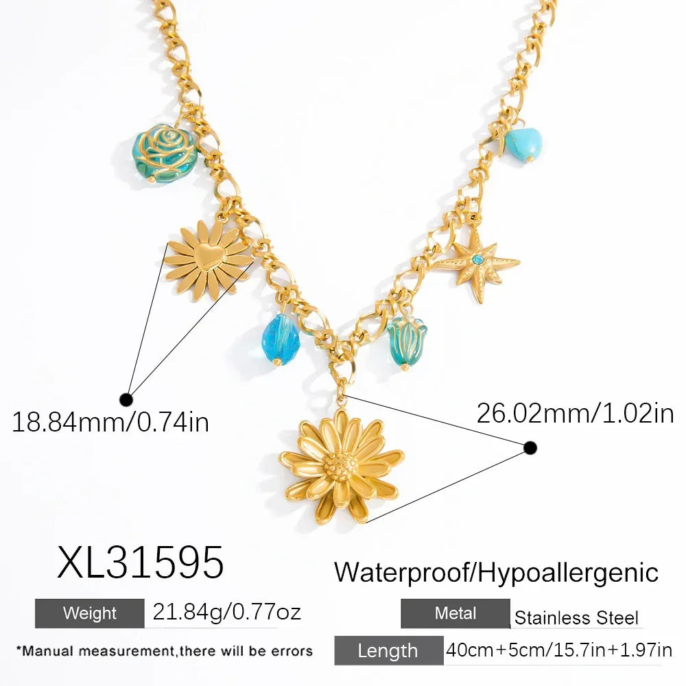 Double-layer Twin Titanium Steel Pendant Clavicle Chain - Viexta