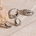Women's High-grade Ins Stainless Steel Circle Earrings - Viexta