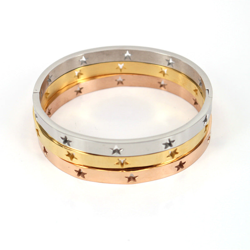 Stainless Steel Hollow XINGX Bracelet