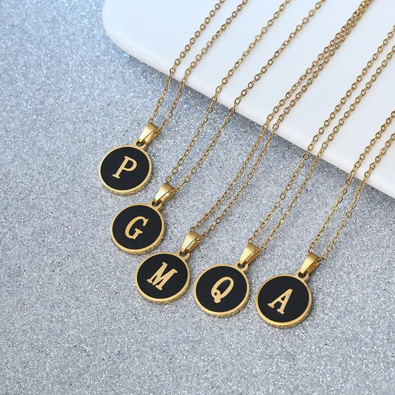 O-shaped Chain Letter Necklace - Viexta