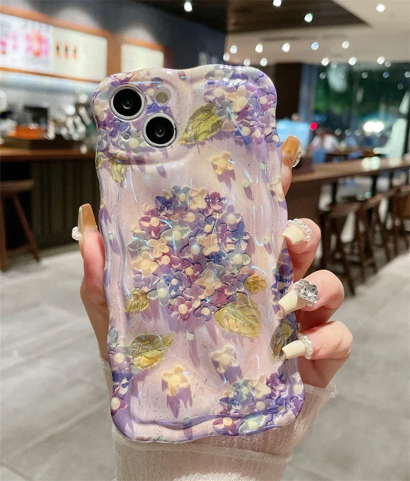 blue-light-meteorite-flower-phone-case - Viexta