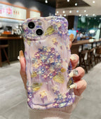 blue-light-meteorite-flower-phone-case - Viexta