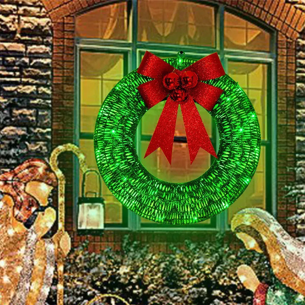 Christmas Garland Luminous LED Warm Light Hanging Decor - Viexta
