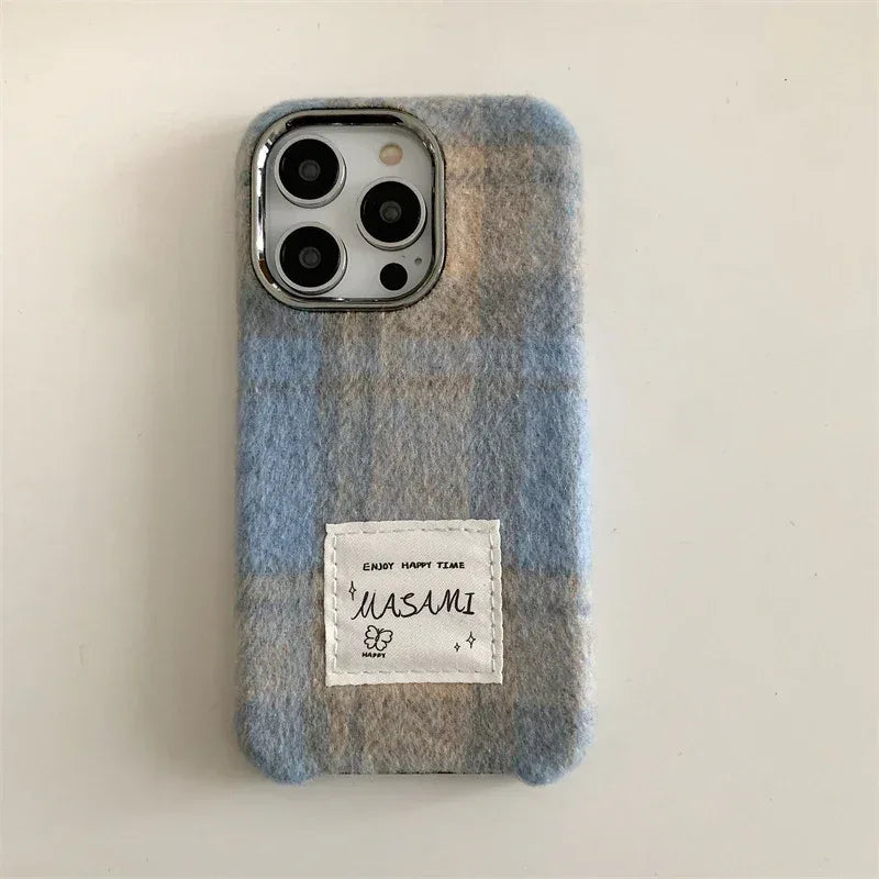 Niche Flannel Plaid iPhone Case - Viexta