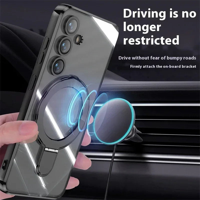 Transparent Plating Bracket Silicone Samsung Protective case - Viexta