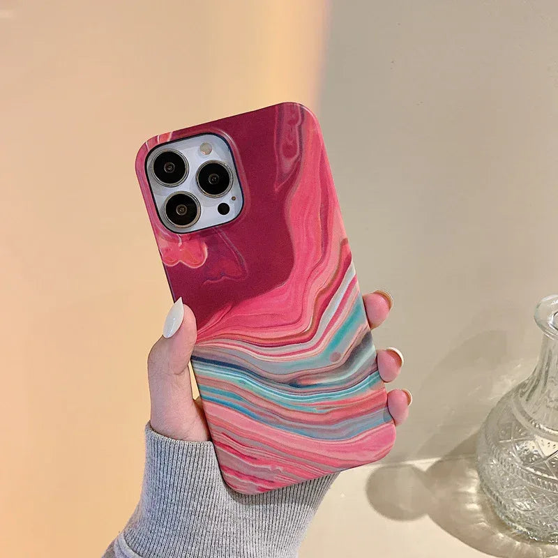 Water Sticker Marbling iPhone Case - Viexta