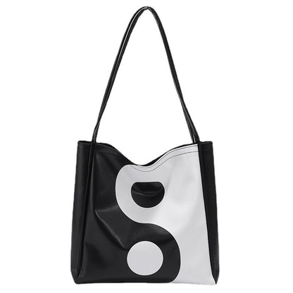 Women's Fashion Black and White Bag