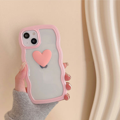 Love Wave Border iPhone Case