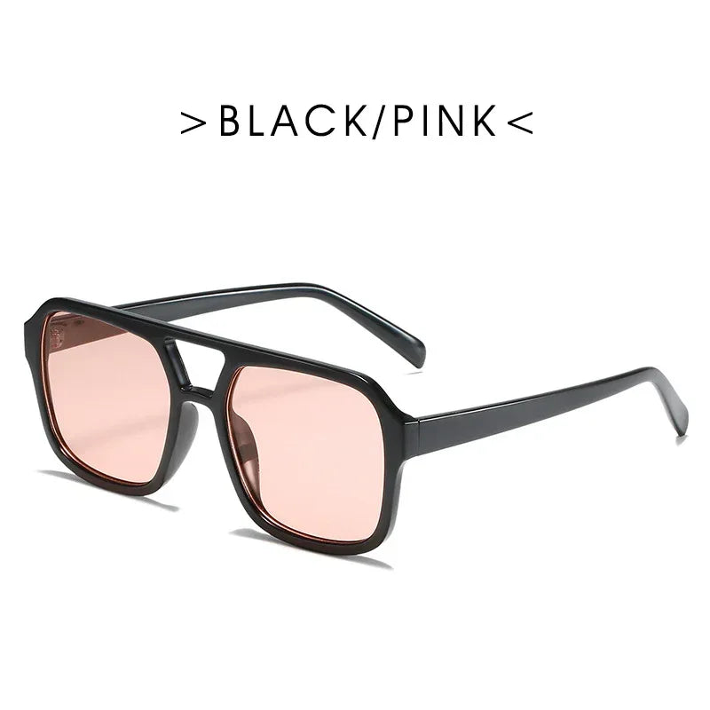 Square Double Beam Sunglasses - Viexta