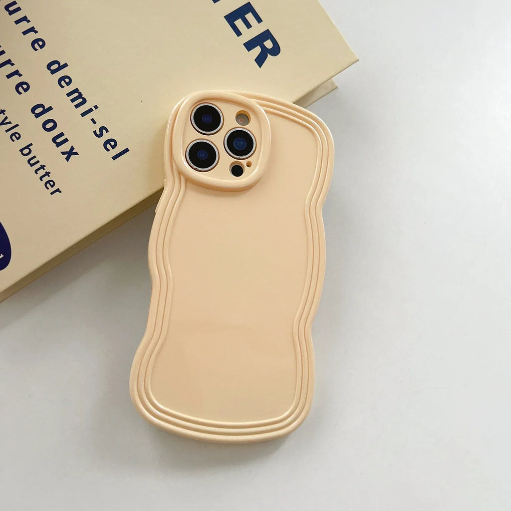 Cream Candy Color Wave iPhone Case - Viexta