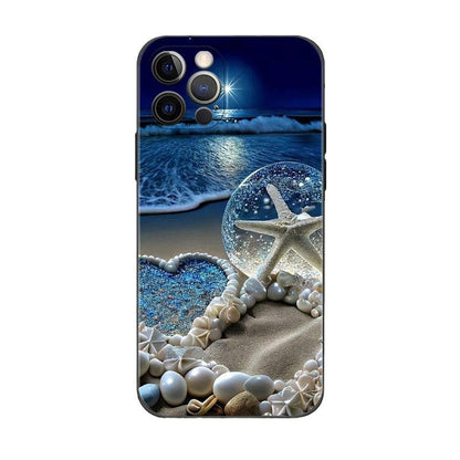 Back Cover Painted Drop-resistant Beach iPhone Case