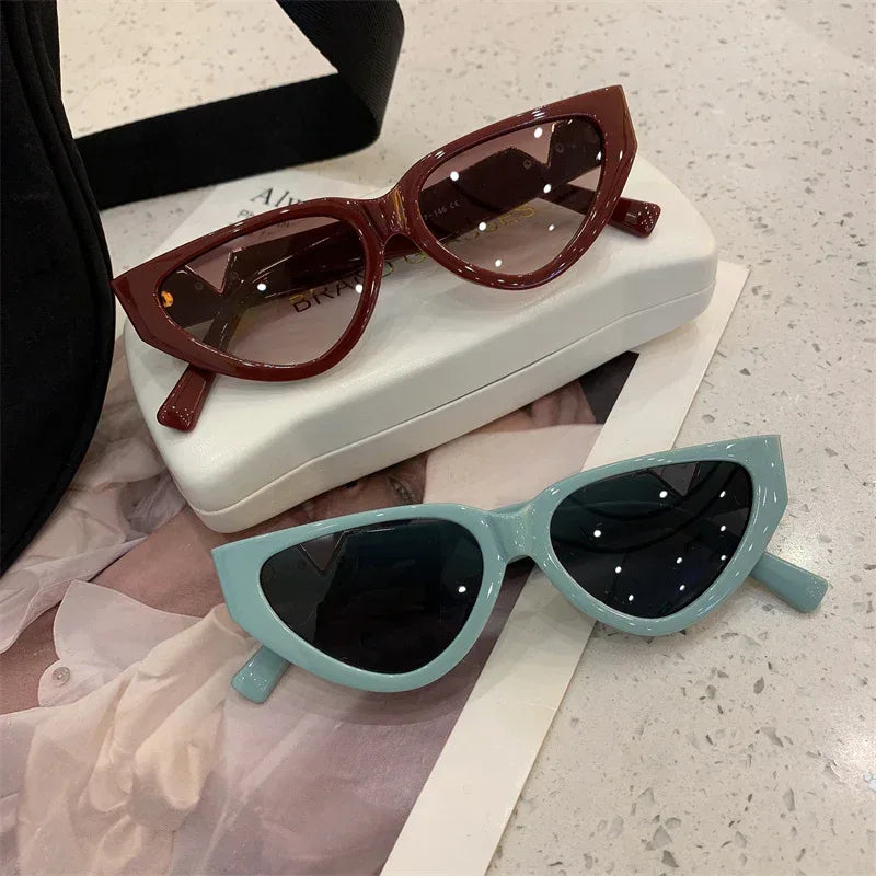 casual-cats-eye-large-rim-sunglasses - Viexta