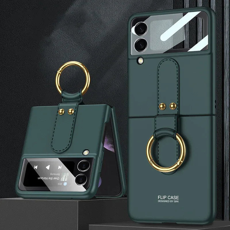 Samsung Galaxy Z Flip3 Phone Case with Ring - Viexta