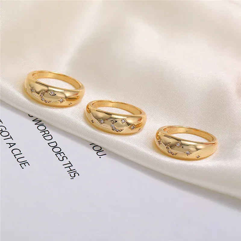 Micro-inlaid Zircon Finger-ring - Viexta