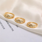 Micro-inlaid Zircon Finger-ring - Viexta