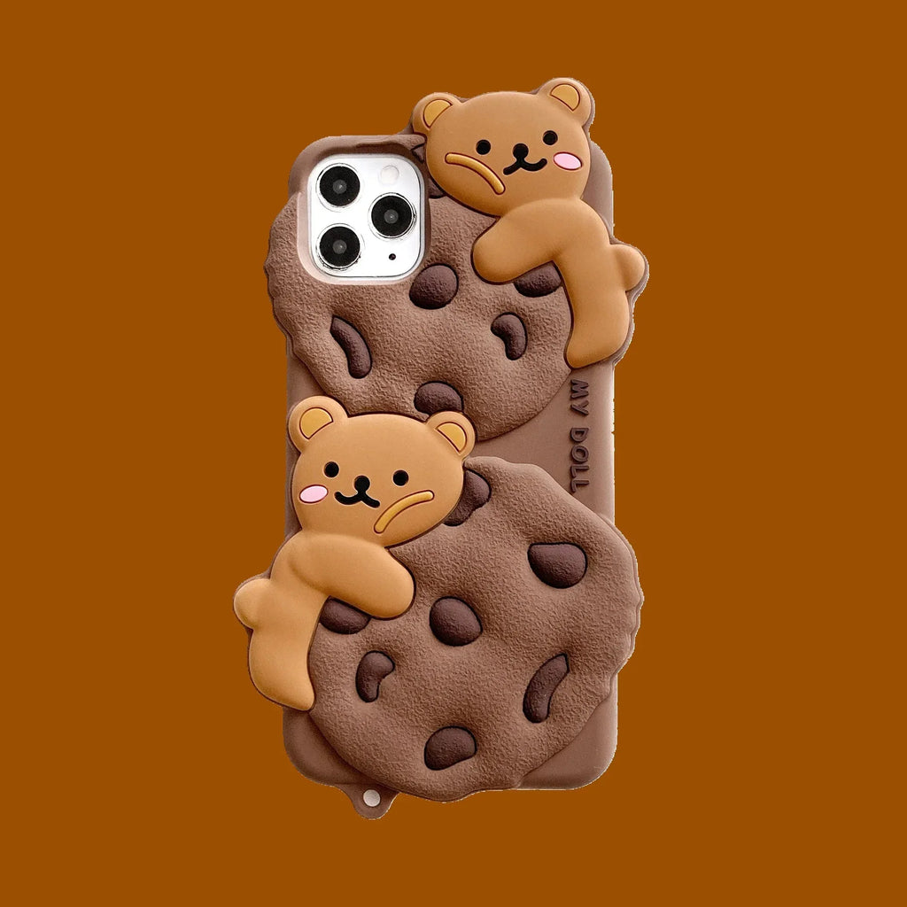 Cute Cookie Bear iPhone Case - Viexta