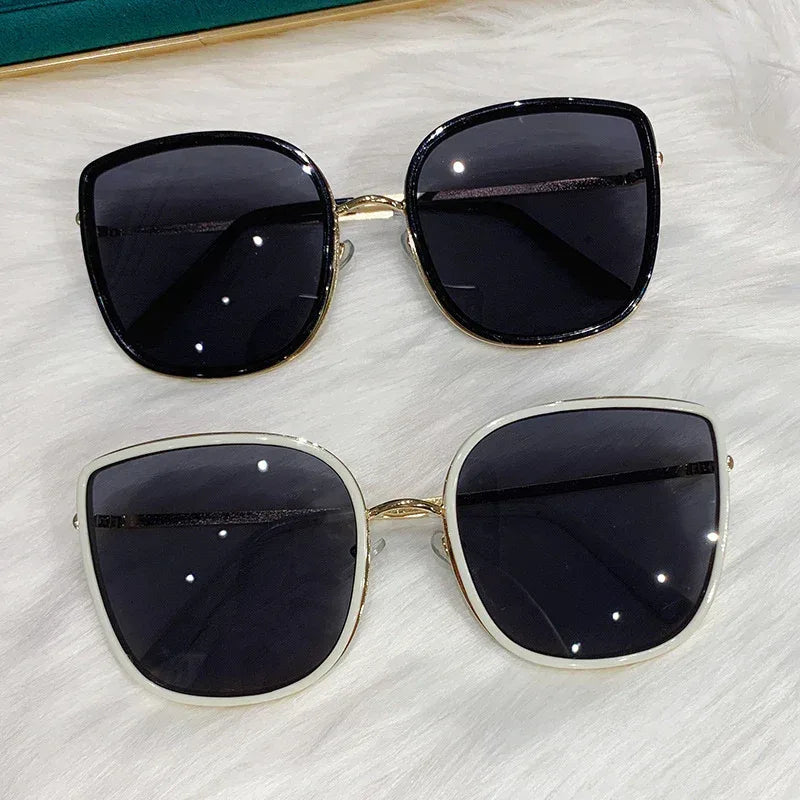 Harajuku Vintage Square Anti UV Solar Glasses - Viexta