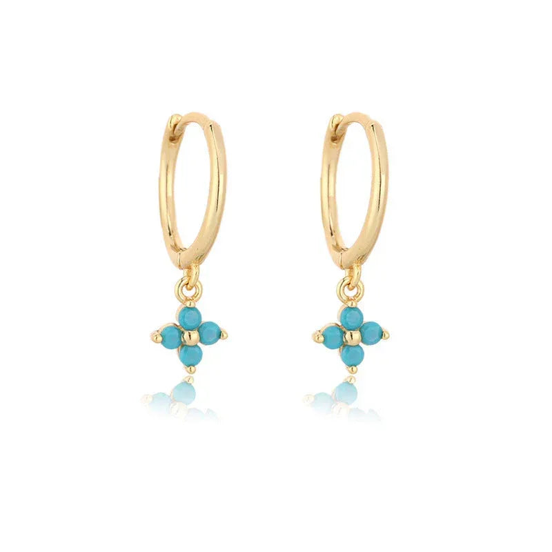 flower-rhinestone-earrings - Viexta