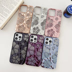 Electroplating Pleated Flower iPhone Case - Viexta