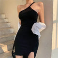 Slim strap dress - Viexta